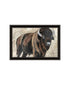 Set Of Two "The Boss of the Bison Herd" Black Framed Wall Art