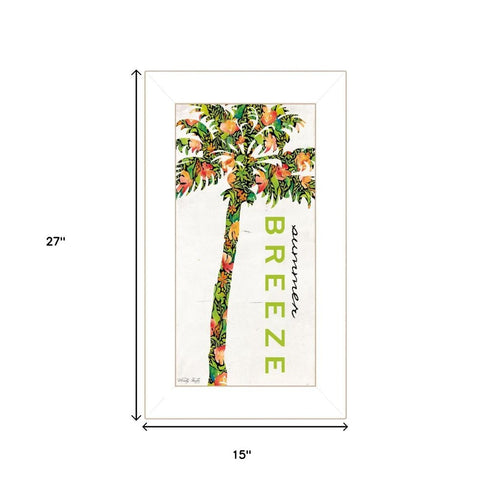 Set Of Two "Beach And Summer Breeze- Take Me There" White Framed Wall Art