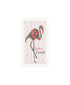 Set Of Two "Flamingo's - A matrix colors!" White Framed Wall Art