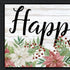 Set Of Two Merry and Bright Holiday Black Framed Wall Art