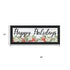 Set Of Two Merry and Bright Holiday Black Framed Wall Art