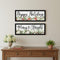 Set Of Two Merry and Bright Holiday Black Framed Wall Art