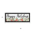 Set Of Two Merry and Bright Holiday Black Framed Wall Art