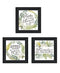 Set Of Three "Together Is Our Favorite Place to Be!" Black Framed Wall Art