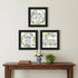 Set Of Three "Together Is Our Favorite Place to Be!" Black Framed Wall Art