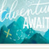Set Of Three "Adventure Awaits Donet Just Stand There" White Framed Wall Art