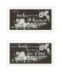 Set Of Two "Together They Built Love" White Framed Wall Art