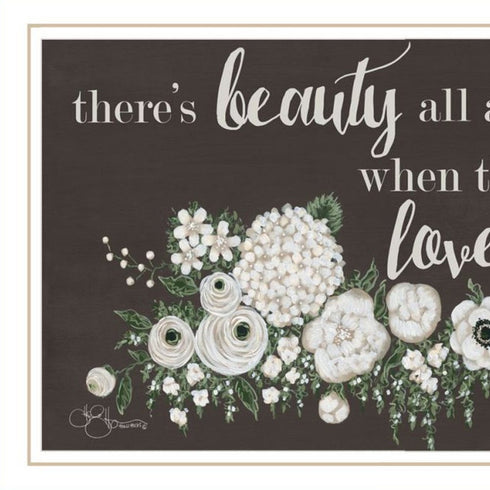 Set Of Two "Together They Built Love" White Framed Wall Art