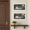 Set Of Two "Together They Built Love" White Framed Wall Art
