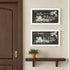 Set Of Two "Together They Built Love" White Framed Wall Art