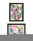 Set Of Two Abstract Florals Black Framed Wall Art