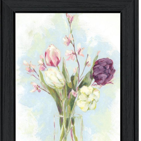 Set Of Two "Flowers from the Farm" Black Framed Wall Art