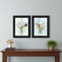 Set Of Two "Flowers from the Farm" Black Framed Wall Art