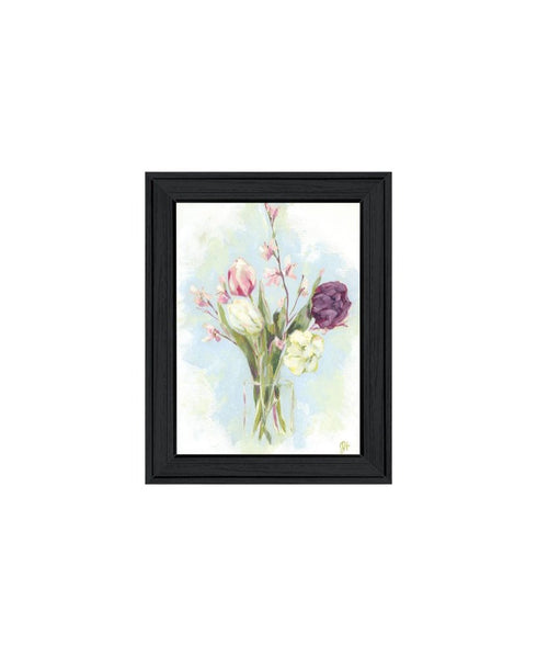 Set Of Two "Flowers from the Farm" Black Framed Wall Art