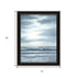 Set Of Two "The Ocean Blue - high tide at sunset." Black Framed Wall Art