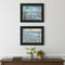 Set Of Two Coastal Porch Relaxing Black Framed Wall Art