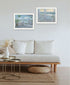 Set Of Two Coastal Porch Relaxing White Framed Wall Art