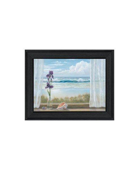 Set Of Two Lighthouse at Sunset Black Framed Wall Art
