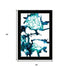 Set Of Two Abstract Ocean Living Black Framed Wall Art