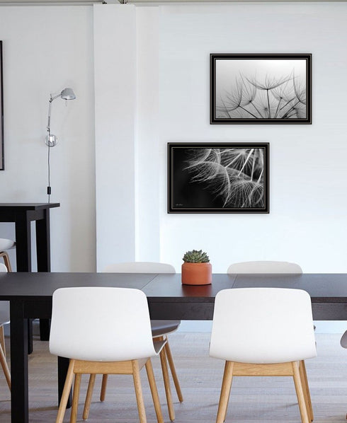 Set Of Two "Delicate Beauty and Love" Black Framed Wall Art