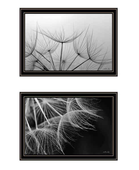 Set Of Two "Delicate Beauty and Love" Black Framed Wall Art