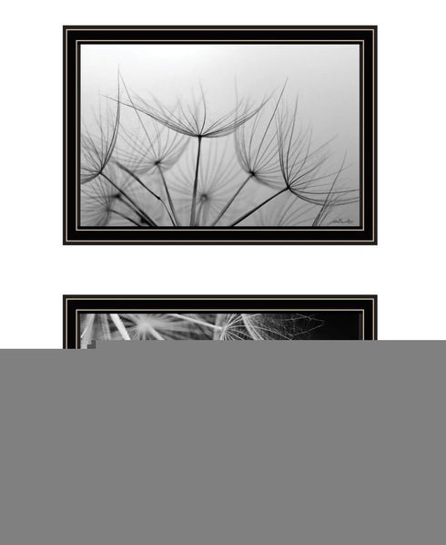 Set Of Two "Delicate Beauty and Love" Black Framed Wall Art