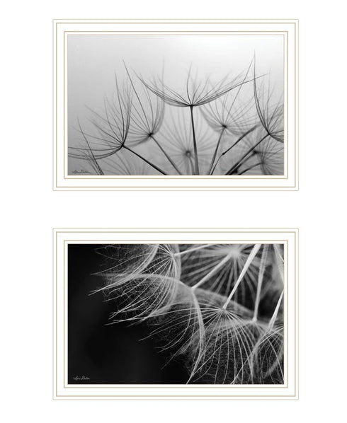 Set Of Two "Delicate Beauty and Love" Black Framed Wall Art