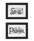 Set Of Two This Kitchen is Seasoned With Love Black Framed Kitchen Wall Art