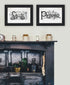 Set Of Two This Kitchen is Seasoned With Love Black Framed Kitchen Wall Art