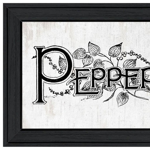 Set Of Two This Kitchen is Seasoned With Love Black Framed Kitchen Wall Art
