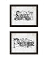 Set Of Two This Kitchen is Seasoned With Love Black Framed Kitchen Wall Art