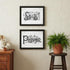Set Of Two This Kitchen is Seasoned With Love Black Framed Kitchen Wall Art