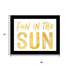 Set Of Two Fun in the Sun-Sunshine on my Mind Black Framed Wall Art