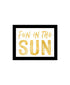 Set Of Two Fun in the Sun-Sunshine on my Mind Black Framed Wall Art