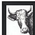 Set Of Two HERD THAT! Black Framed Bathroom Wall Art
