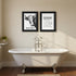 Set Of Two HERD THAT! Black Framed Bathroom Wall Art