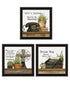 Set Of Three Make the Most of Yourself Black Framed Wall Art