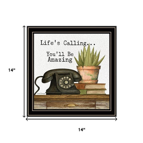 Set Of Three Make the Most of Yourself Black Framed Wall Art