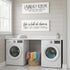 Set Of Two Life is Full of Choices! Laundry Today or Naked Tomorrow! White Framed Laundry Wall Art