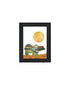 Set Of Two Bear and Deer Black Framed Wall Art