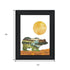 Set Of Two Bear and Deer Black Framed Wall Art