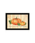 Set Of Two Happy Fall-October Pumpkins Distressed Black Framed Wall Art