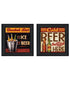 Set Of Two Bucket List Black Framed Wall Art