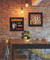 Set Of Two Bucket List Black Framed Wall Art