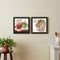 Set Of Two Hot Cocoa And Candy Canes Black Framed Kitchen Wall Art