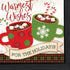Set Of Three It's Christmas Time! Black Framed Wall Art