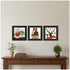 Set Of Three It's Christmas Time! Black Framed Wall Art