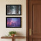 Set Of Two Winter Wonderland Black Framed Wall Art