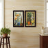 Set Of Two Flowers And Fruit Black Framed Kitchen Wall Art