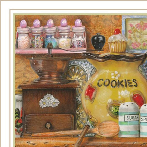 Set Of Two Sugar Spice And Herbs White Framed Kitchen Wall Art